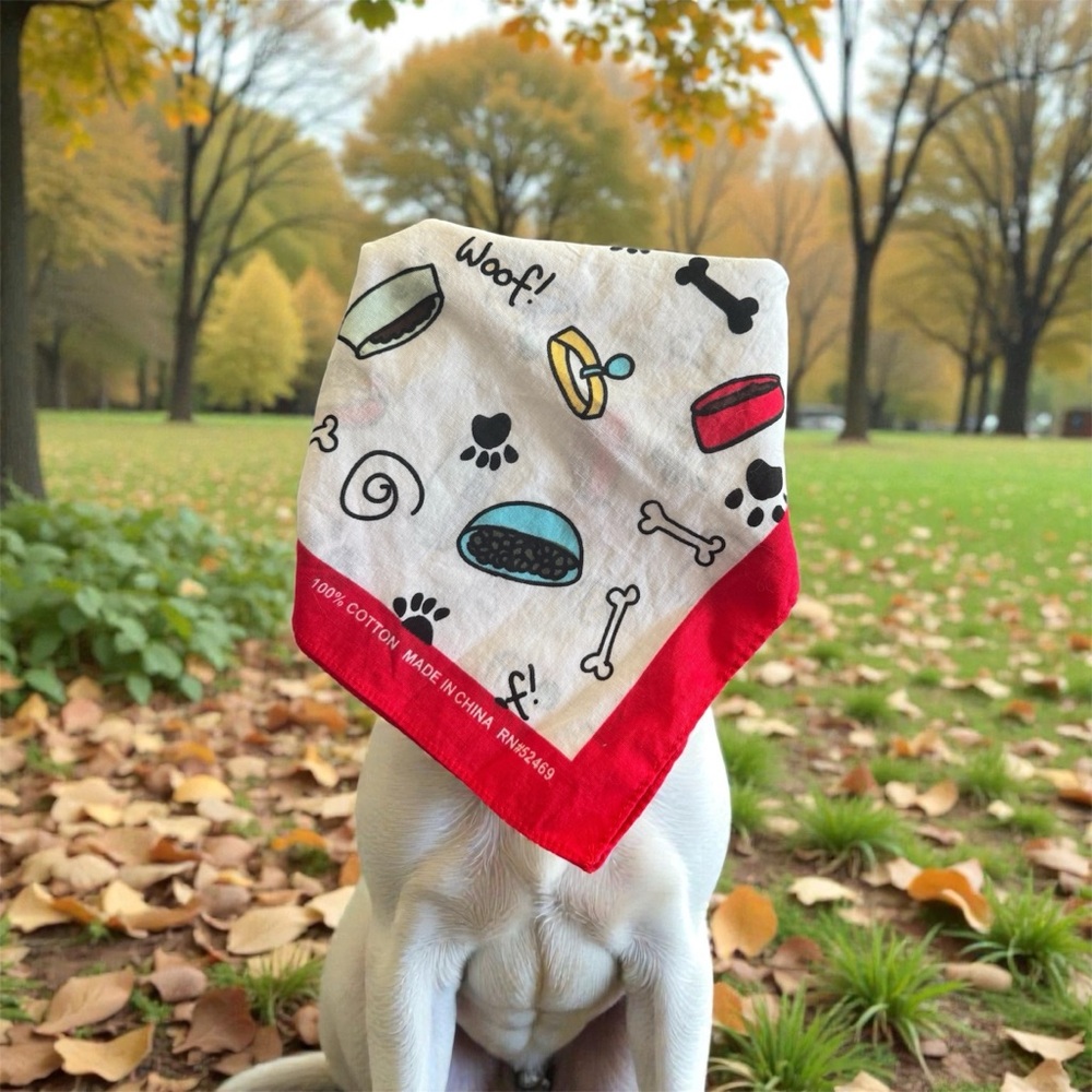 NEW Dog Printed Bandana 20" x 40" Variety of Uses! - Picture 4 of 4